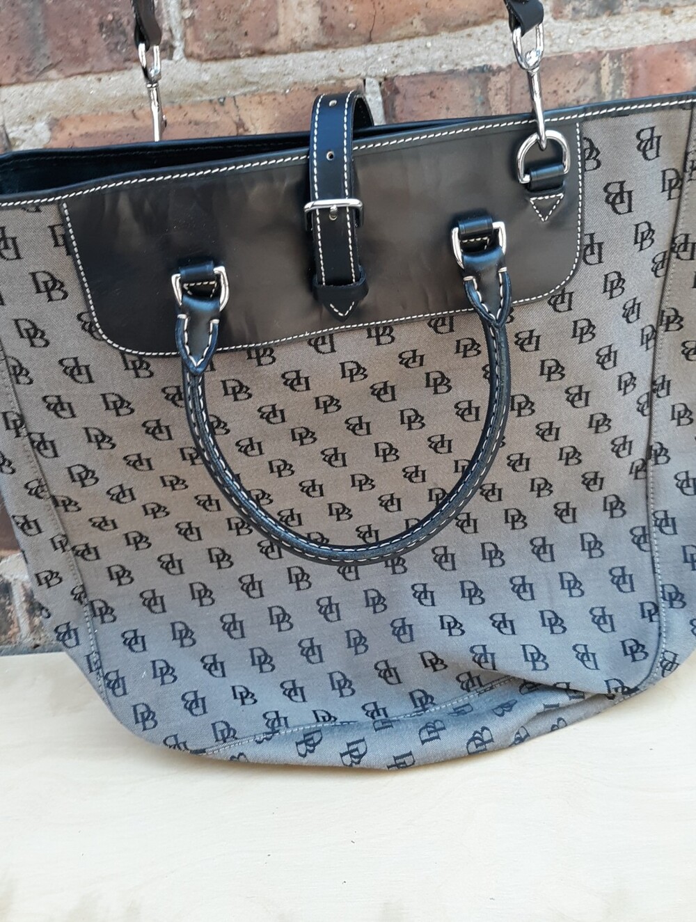 Dooney & Burke Monogram Crossbody Tote Bag - Picture 2 of 12